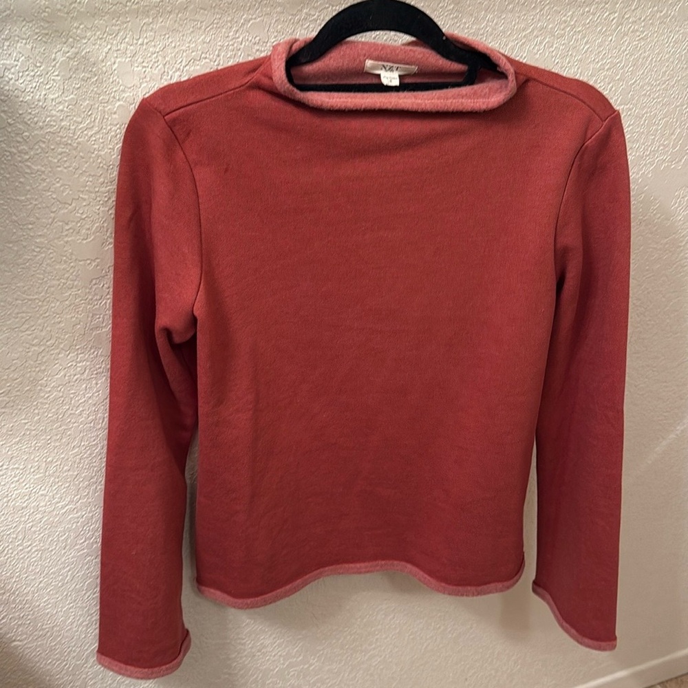 NIC+ZOE Women's Lounge Around Top color Tandoori